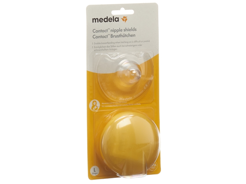 MEDELA Contact bouts sein L 24mm avec box 1 paire