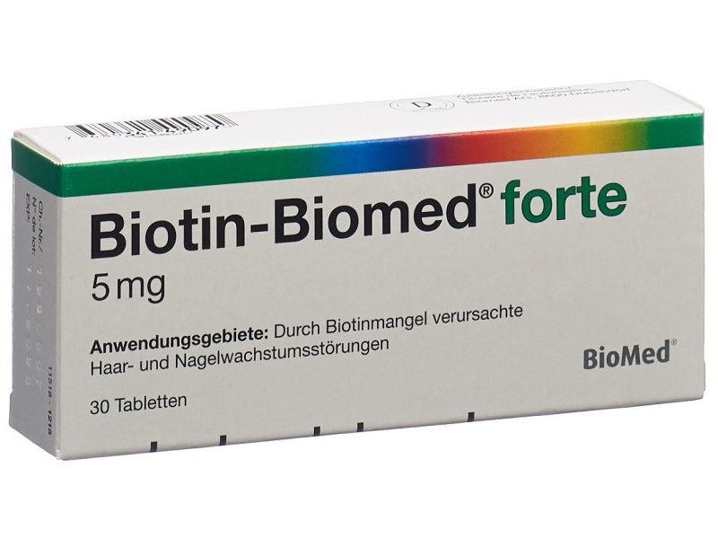 BIOTINE Biomed Forte comprimés 5mg 30 pièces