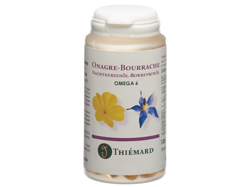 THIEMARD Onagre-Bourrache Capsules Omega 6 bio 120 Pièces