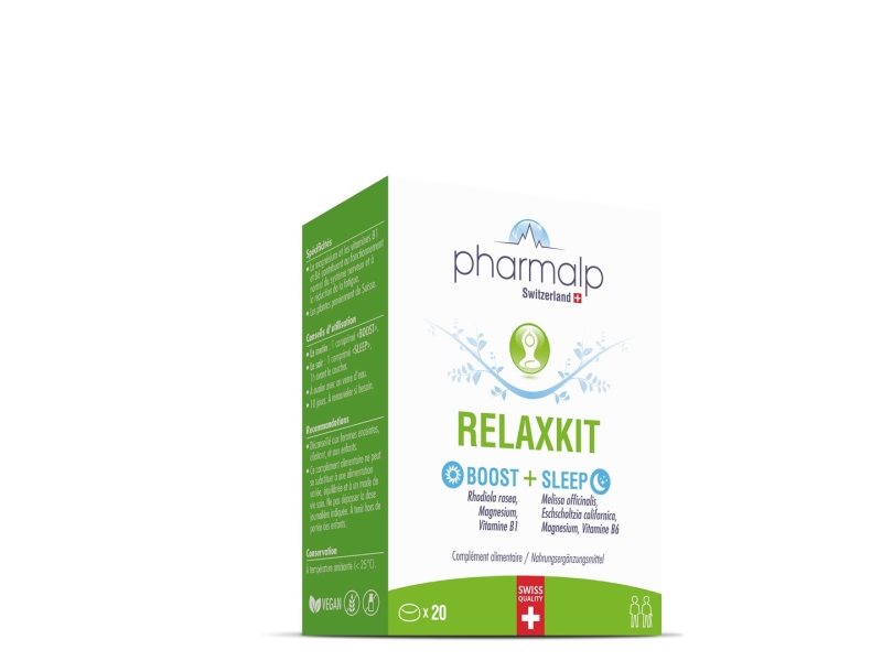 PHARMALP RelaxKit Boost & Sleep comprimés blister 20 pièces