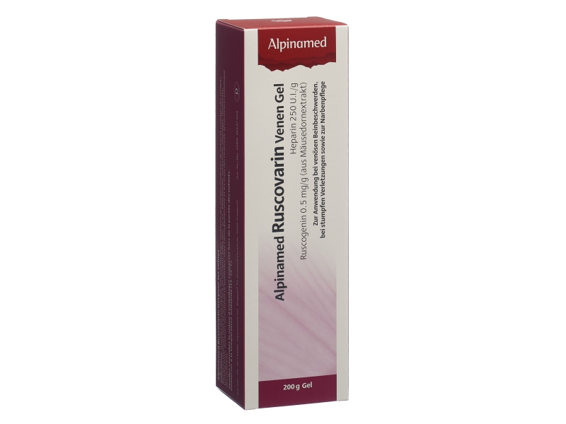 ALPINAMED Ruscovarin gel pour les veines 200 g
Médicament phytothérapeutique