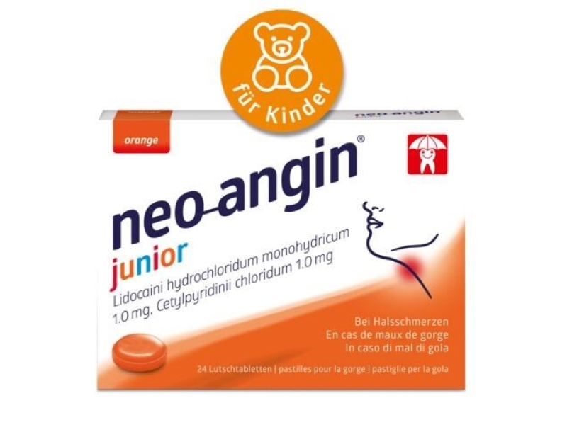 NEO-ANGIN Junior pastilles pour la gorge 24 pièces