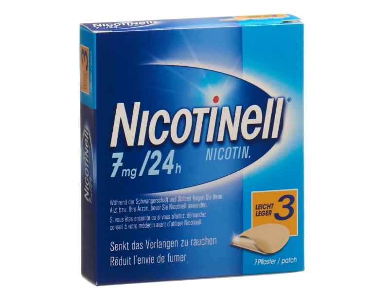 NICOTINELL 3 léger patch mat 7 mg/24h 7 pièces