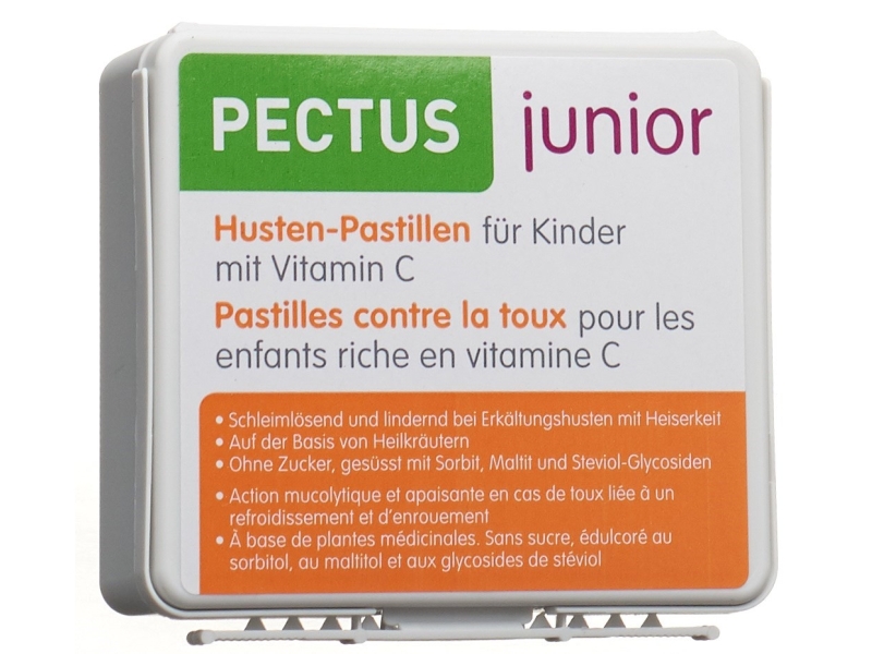PECTUS Junior pastilles bronchiques enfant vitamine C 24 pièces