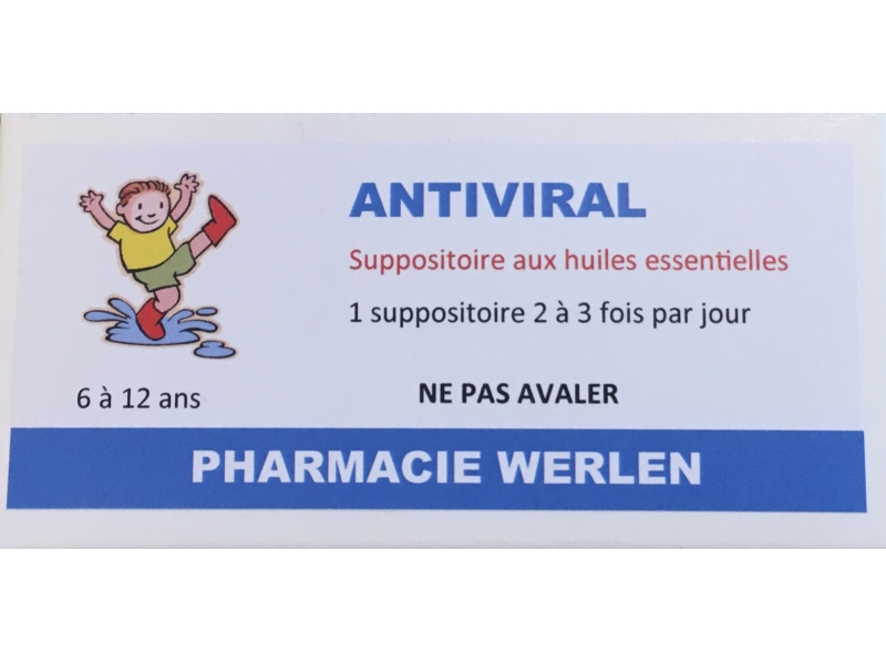Huiles Essentielles antiviral (6 à 12 ans) 10 suppositoires