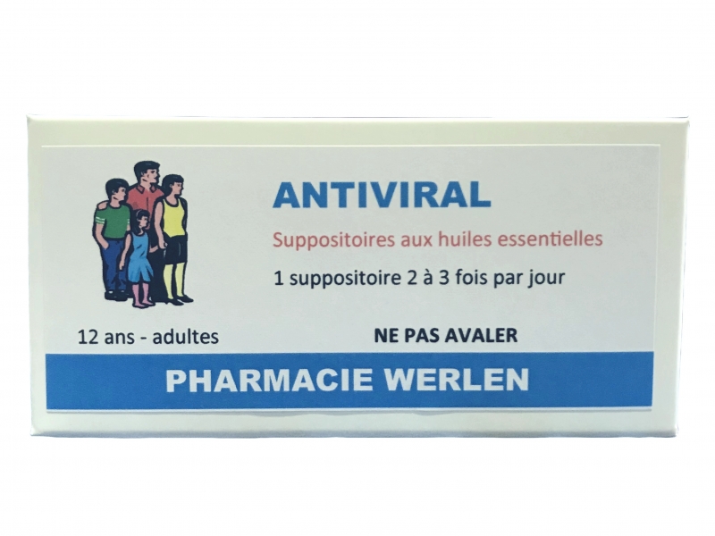 Huiles Essentielles antiviral (12 ans - adultes) 10 suppositoires