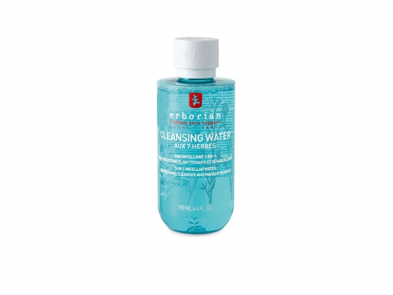 Erborian Korean Therapy Cleansing Water aux 7 Herbes - Eau micellaire 3-EN-1 rafraîchissante 190 ml