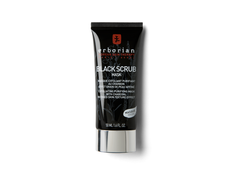 Erborian Korean Therapy Black Scrub - Masque exfoliant purifiant au charbon effet grain de peau affiné 50 ml
