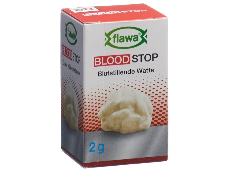 FLAWA Blutstillende Watte sterilisiert Glas 2 g