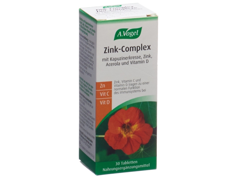 VOGEL Zink-Complex Tabletten Glasflasche 30 Stück
