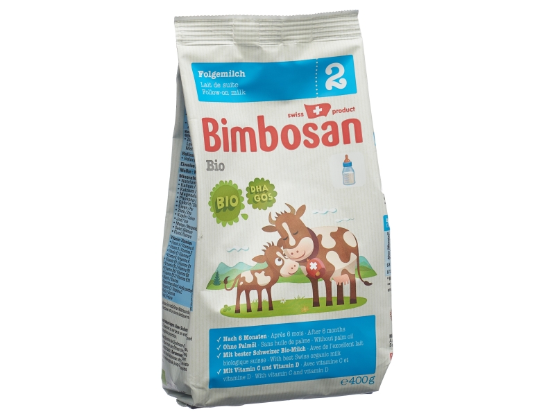 BIMBOSAN Recharge de lait de suite Bio 2, 400 g