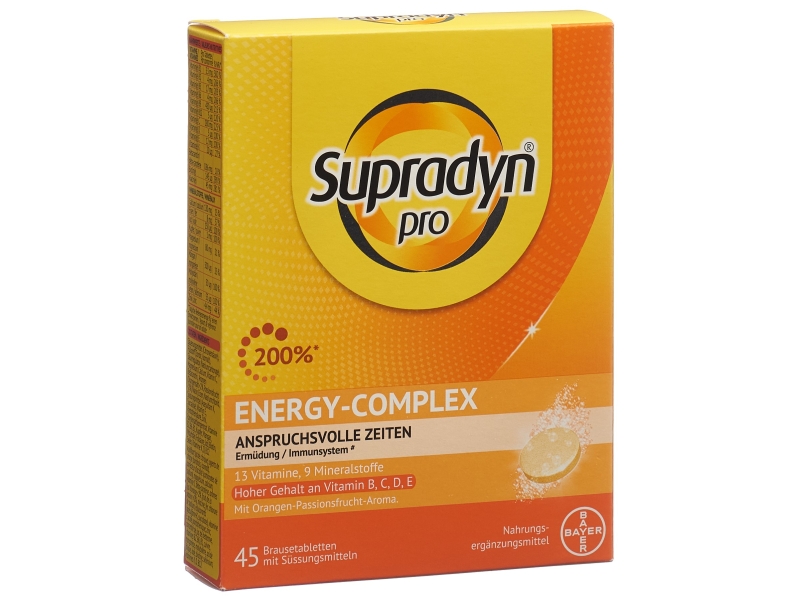 SUPRADYN Pro energy-complex 45 comprimés effervescents