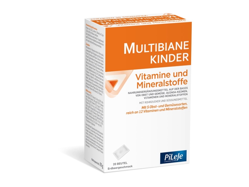 MULTIBIANE enfant vitamines et minéraux pdr sach 20 pce