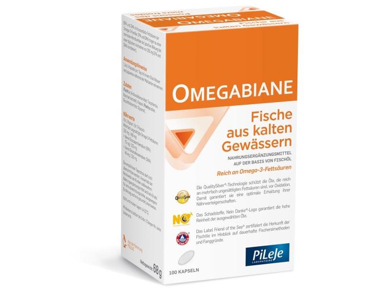 OMEGABIANE huile de poisson de mer froide capsules 100 pièces