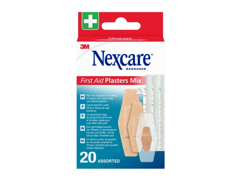 3M NEXCARE First Aid Pflasters Mix ass 20 Stk