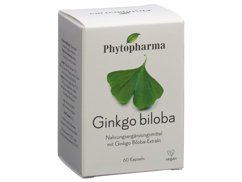 PHYTOPHARMA Ginkgo biloba Kaps Ds 60 Stk