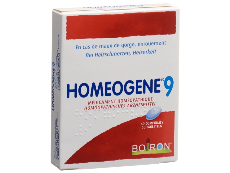 HOMEOGENE Boiron no 9 comprimés 60 pièces