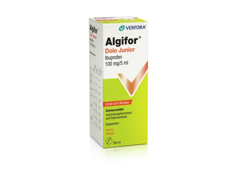 ALGIFOR Dolo Junior Suspension 100 mg/5ml 200 ml