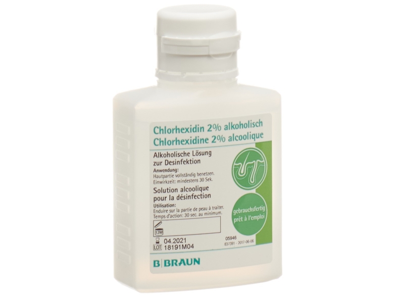 B. BRAUN Chlorhexidine 2 % ungefärbt 100 ml