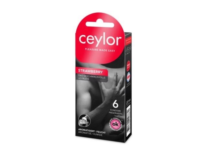 CEYLOR STRAWBERRY preservativo 6 pezzi