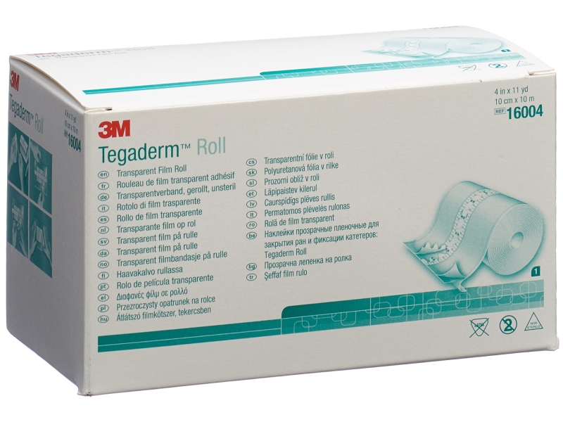 3M TEGADERM ROLL Wundverband 10cmx10m transp