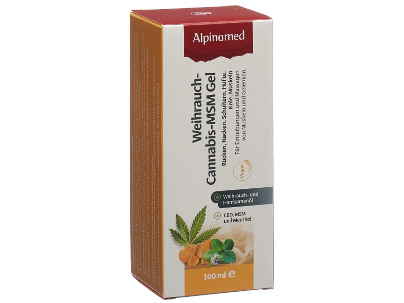 ALPINAMED Weihrauch Cannabis MSM Gel Disp 100 ml
