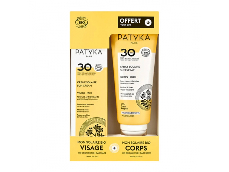 PATYKA sun coffret SPF30 crème visage + corps 2pce