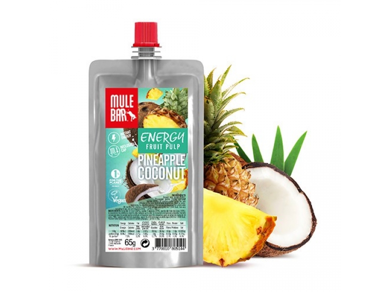 OVERSTIM'S Mulebar organic fruit pulp ananas-coco