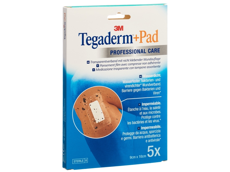 3M TEGADERM+PAD 9x10cm Wundk 4.5x6cm (n) 5 Stk