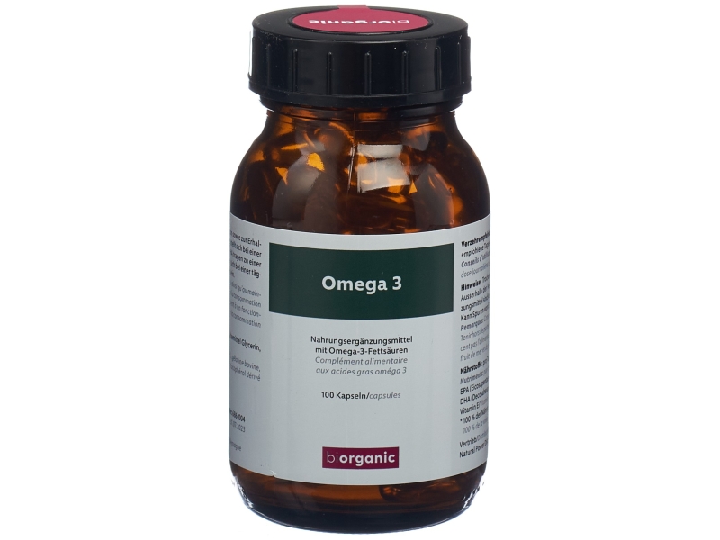 BIORGANIC Omega-3 Kaps F/D Glas 100 Stk