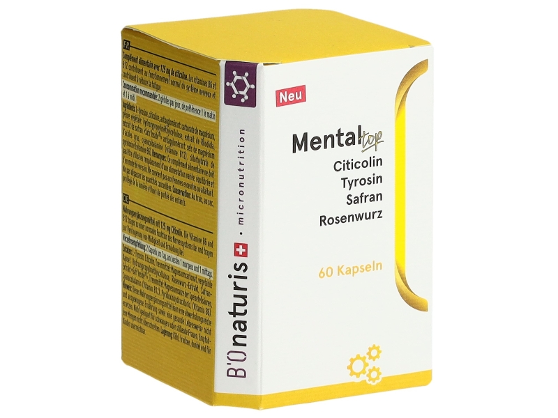 BIONATURIS Mental top caps 60 pièces