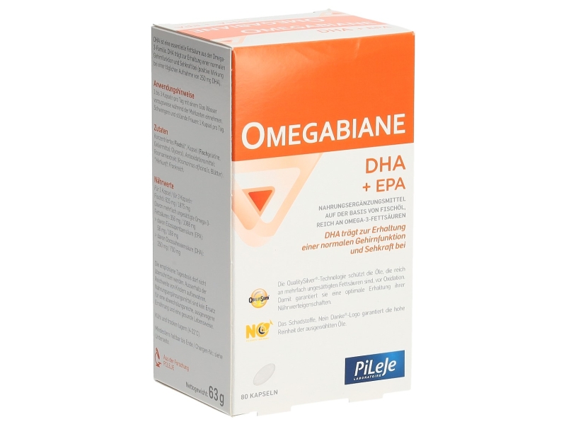 OMEGABIANE DHA + EPA caps 80 pièces