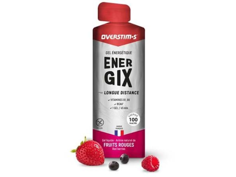 OVERSTIM'S GEL LONGUE DISTANCE FRUITS ROUGES 34G