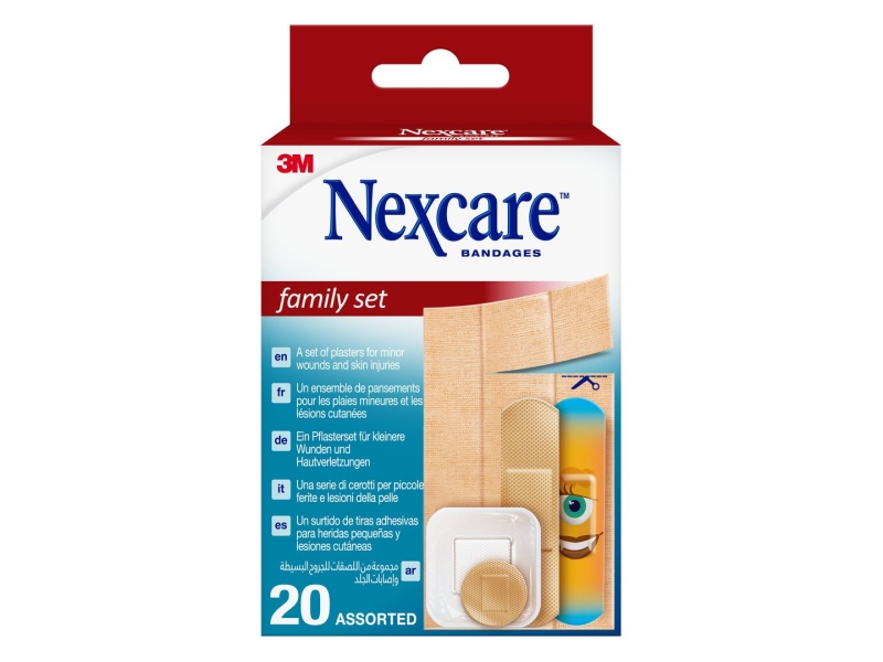 3M NEXCARE FAMILY SET ASSORTI 20 PCE