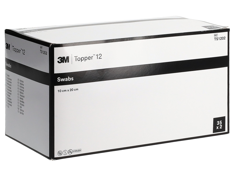 TOPPER 12 COMPR NW 10X20CM STER 70 PCE