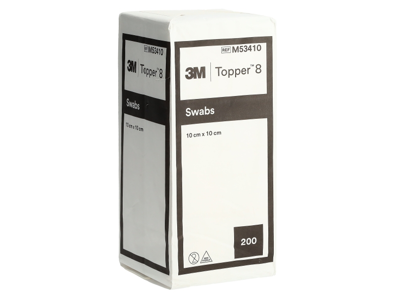 TOPPER 8 COMPR NW 10X10CM NON STER 200 PCE