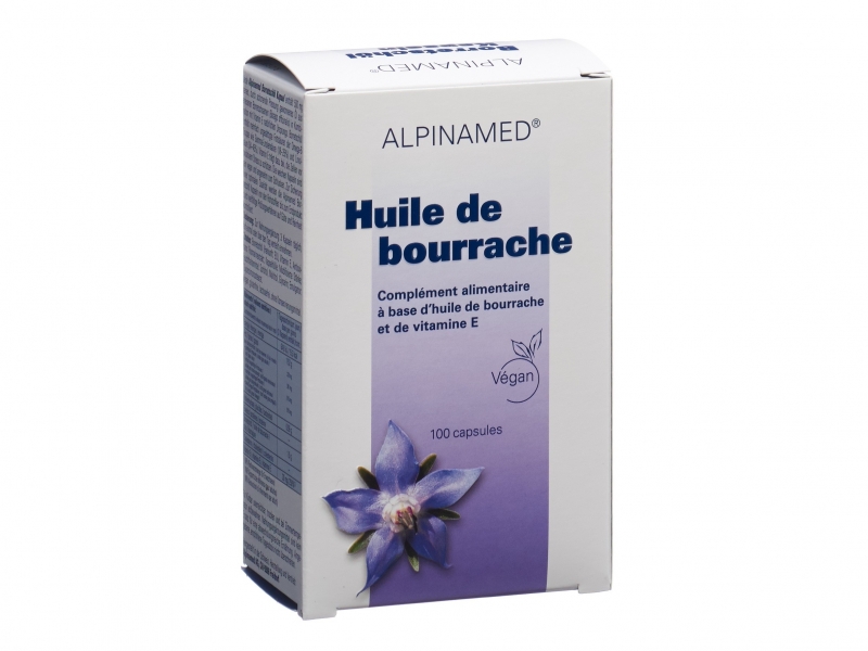 ALPINAMED Huile de bourrache capsules 100 pce
Complément alimentaire