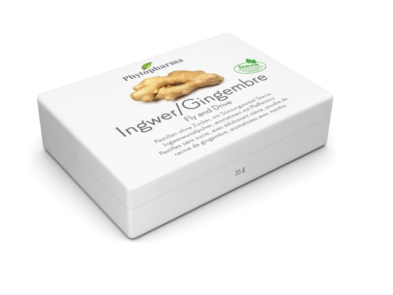 PHYTOPHARMA Pastillen Ingwer Fly & Drive 40 stück